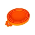 thumbnail image 1 of 3 tapas universales de silicona para latas de comida para mascotas, se adaptan a la mayoría de latas para perros y gatos, sin BPA (naranja), 1 of 5
