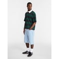 thumbnail image 2 of No Boundaries Striped Rugby Shirt with Short Sleeves, Men's XS-5XL, 2 of 5