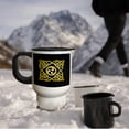 thumbnail image 3 of 3drose, Image of Celtic Knots on Black and Gray Background- Not Metal Foil, 14oz Stainless Steel Travel Mug, 3 of 3