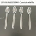 thumbnail image 1 of Clear Plastic Spoons Heavy Duty Plastic Silverware Plastic Cutlery Transparent Disposable Spoons Plastic Utensils Set Disposable Silverware for Table Home Office Outdoor Picnics, 1 of 8