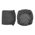 thumbnail image 3 of Dining Room Chair Cover, Office Chair Cover, Dustproof Back Cover Stretch Washable Chair Seat Protector, for Kitchen Home Party Restaurant Dark Gray, 3 of 8