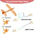 thumbnail image 5 of FUTATA LED Rainbow Light Airplane Foam Airplane Model Foam Throwing Glider, Children's Toys Hand Throwing Airplane Toys, Children's Hand Launching Airplane Model Toys, Orange, 5 of 8