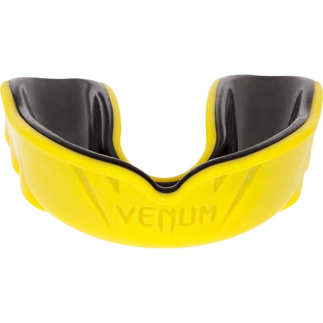 Protector bucal Venum Challenger con marco de gel amarillo y negro