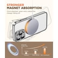 thumbnail image 5 of Magnetic iphone 14 Pro Max Case, Full Camera Cover Protection [Compatible with Magsafe][Non-Yellowing] Shockproof Electroplate for Women Phone Cover 6.7" - Silver, 5 of 6