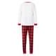 thumbnail image 4 of Pijamas navideños familiares Fiomva a cuadros rojos a juego, pantalones de pijama navideños 2023 (bebés, niños, hombres y mujeres), 4 of 8