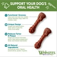 thumbnail image 3 of WHIMZEES By Wellness Daily Use Pack Grain Free Dental Treats for Dogs, Extra Small Brushzees, 28 Count, 3 of 9