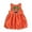 Orange-3, variant on Toddler Girls' Pumpkin Sleeveless Pumpkin Dresses Kids Dress up Girls Halloween Size 3-4 Years
