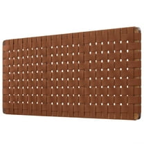 Headboard, Full Size, Walnut Brown, Vegan Leather, Bedroom, Modern Contemporary HB36755