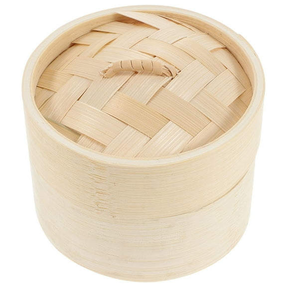 1 Set of Bamboo Steamer Basket for Kitchen Bun Steaming Household Kitchen Use