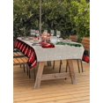 thumbnail image 2 of Outdoor Tablecloth with Umbrella Hole and Zipper, Red Truck Christmas Rectangle Table Cloth 60x120 Inch Waterproof Tablecloth, Red Black Plaid Xmas Tree Snowflake Picnic Table Cover for Patio Camping, 2 of 7