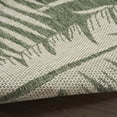 thumbnail image 5 of Nourison Garden Oasis Indoor/Outdoor Green Ivory 4' x 6' Area Rug (4x6), 5 of 9