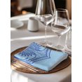 thumbnail image 6 of Navy Blue Anchor Cloth Napkins Set of 6 Reusable Dinner Napkins, Nautical Mandalas Boho Modern Abstract Cocktail Napkin Washable Table Napkins for Wedding/Holiday Party/Baby Shower 20"x20", 6 of 7