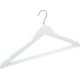 thumbnail image 2 of Juego de 10 varillas de madera para ropa y trajes, color blanco., 2 of 4