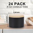 thumbnail image 4 of 24 Pack 4 Oz Black Candle Tins With Lids, 4oz Candle Jars For Making Candles Bulk, 4 of 4
