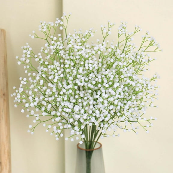 BITOUSHI 12PCS Baby Breath Artificial Flowers Fake Babys Breath Gypsophila Flowers Bulk Realistic Artificial Flowers Bouquet Flores Artificiales Para Decoracion for Wedding Party Home Decoration