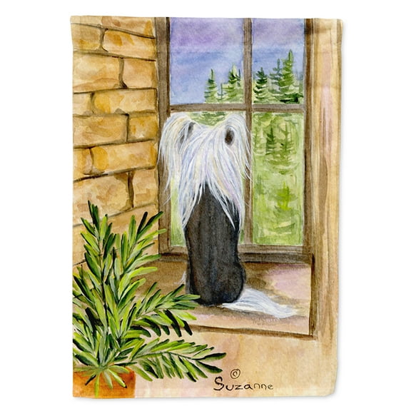 Chinese Crested Garden Flag