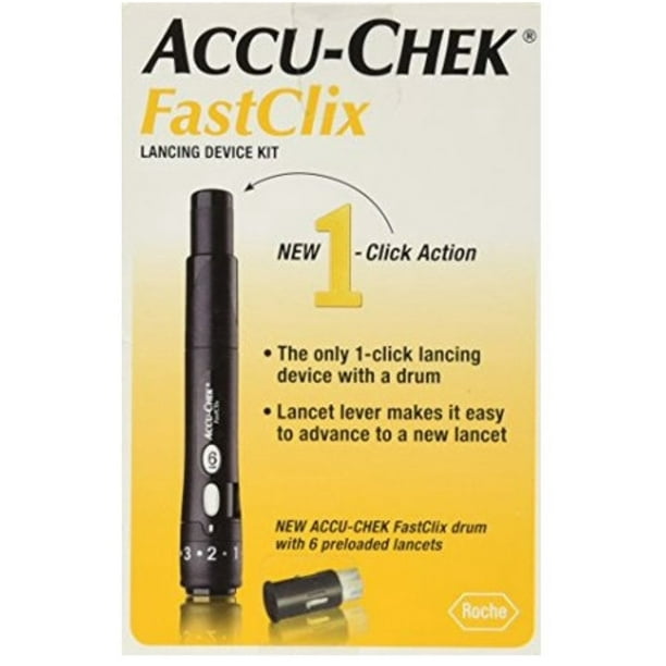 ACCUCHEK FastClix Lancing Device Kit, 1 Each (Pack of 2)