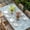 White, variant on Teal Blue Starfish Table Cloths for 5 Foot Rectangle Tables, Coastal Ocean Summer Sea Nautical Patio Waterproof Elastic Fitted Tablecloths, Washable Rectangular Table Cover for Camping