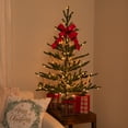 thumbnail image 3 of Northlight Alpine Coral Artificial Christmas Tree with Metal Base - 3' - Clear Lights, 3 of 9
