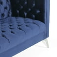 thumbnail image 6 of Noble House Camden Tufted Velvet 3 Seater Sofa, Midnight Blue, 6 of 11
