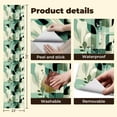 thumbnail image 4 of Peel and Stick Wallpaper Contact Paper Cat Floral Animal Sage Green Cream Abstract Shapes Symmetrical Layout Self Adhesive and Removable 24in x 118in, 4 of 8