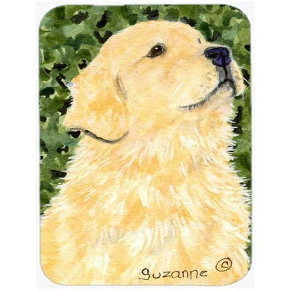 Carolines Treasures Golden Retriever Glass Cutting Board Large 12H x 16W multicolor