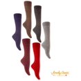 thumbnail image 2 of Lovely Annie Women's 2 Pair's Exceptional High Crew Wool Socks Non Slip, Cozy and Cool HR1412 Size 6-9 (Gray), 2 of 3