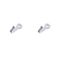 thumbnail image 2 of Eigraketly Gancho para llaves, miniperchas pulidas convenientes para colgar en la pared, ganchos resistentes, abrigo, sombrero, bolso, hogar, sala Pulverizar blanco 2piezas, 2 of 6