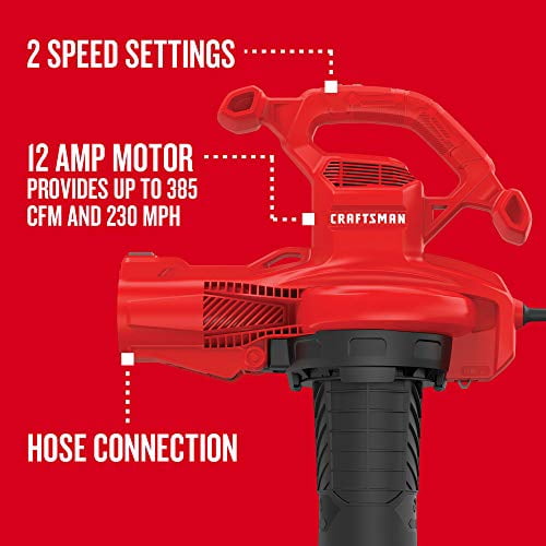 CRAFTSMAN Leaf Blower Electric 12 Amp CMEBL700 Walmart