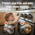 thumbnail image 6 of Stove Knob Safety Covers for Gas Stove and Oven – Child Safety Locks, Baby Proofing, Heat Resistant, Pet Protection(Black 4pack), 6 of 12