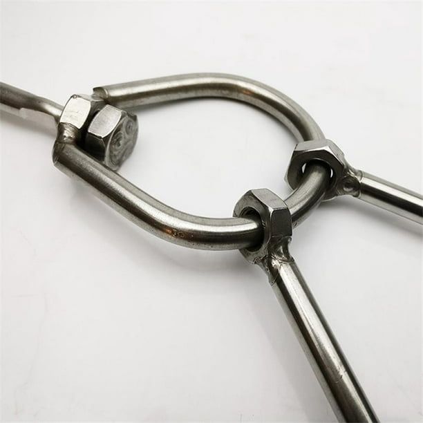 Siruishop 3-Prong Meat Hook Swivel Stainless Steel Sausage Meat Hook Kitchen 0.35x25cm Other 0.35x25cm