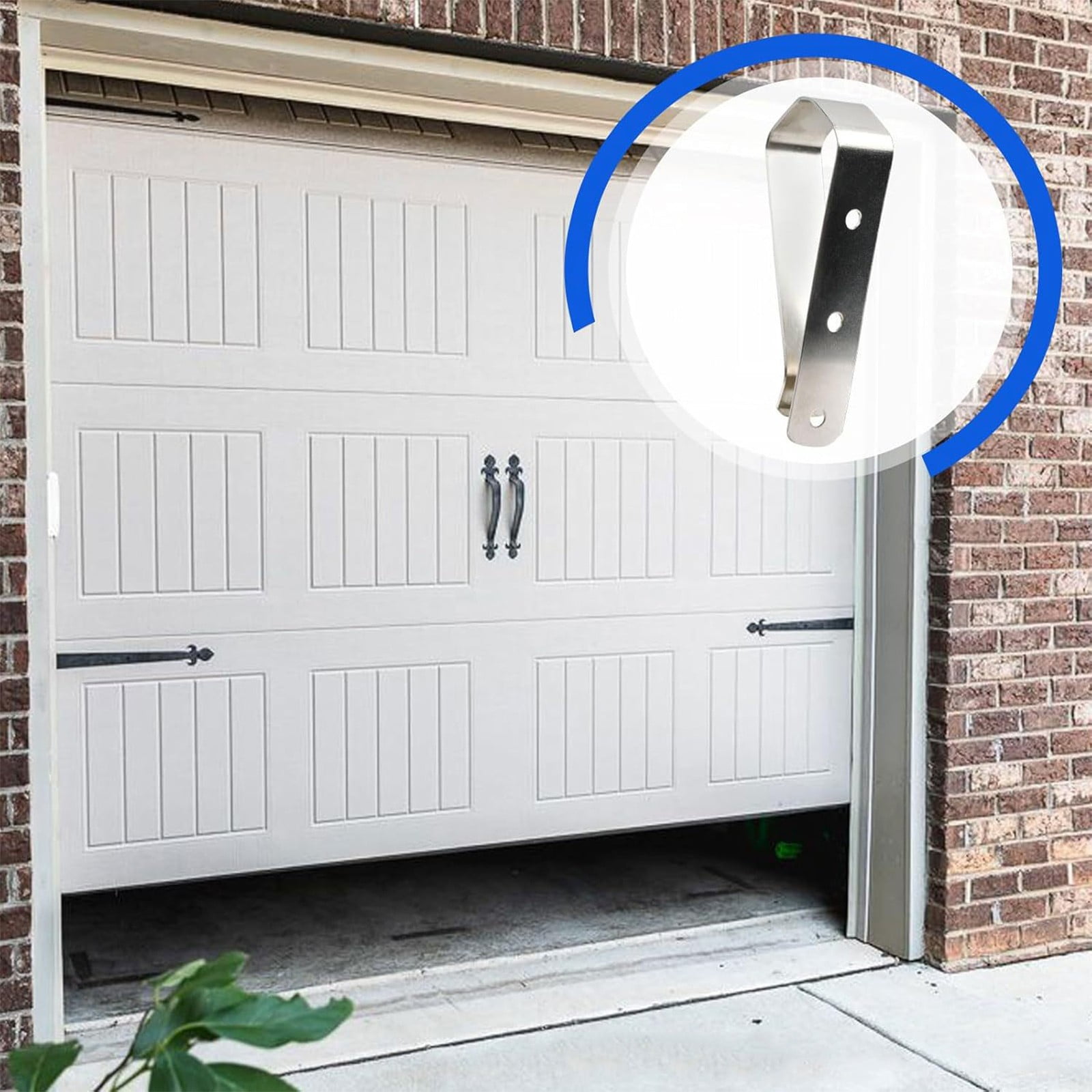 2-Pack Stainless Steel Visor Clip for Garage Door Opener Remote, Universal Sun Visor Holder Compatible with LiftMaster Chamberlain Craftsman Models 892LT 894LT 893LM 973LM 371LM