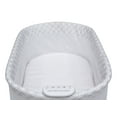 thumbnail image 4 of Delta Children Sweet Dreams Bassinet with Airflow Mesh - Bedside Portable Crib with Vibration, Lights and Music, Grey Infinity, 4 of 9