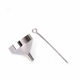thumbnail image 2 of Collar funerario con forma de corazón de acero de titanio que se puede abrir con colgante de botella de aceite esencial con letras de moda, 2 of 3