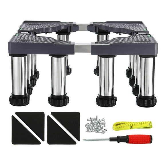 Uxcell Mini Fridge Stand, 12 Strong Feet, 7.5"-8.6" Height, 1Pack