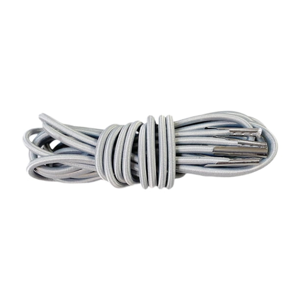 4 cordones elásticos para reparación de sillas, portátiles y prácticos, para acampar. Gris plateado