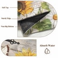 thumbnail image 6 of Large Round Rug 8Ft Washable Non-Slip, Farm Flowers Circle Area Rugs for Living Room Bedroom, Retro Sunflowers Barn Doors Butterfly Wood Board Indoor Floor Mats Carpet Runner for Home Decor, 6 of 8