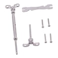 thumbnail image 3 of Rongfmy Cables Railing Hardware Kit Spare Part Angle 180 degree Adjustable Stainless Steel Silver Style A, 3 of 9