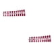 thumbnail image 4 of Uñas postizas Soidarity 24 piezas patrón cuadrado puntas artificiales Rosa roja, 4 of 6