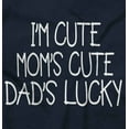 thumbnail image 2 of Funny Im Cute Moms Cute Dads Lucky Youth T Shirt Tee Girls Infant Toddler Brisco Brands 12M, 2 of 6