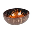 thumbnail image 1 of jifeng Coconut Bowl Storage Bowl Dry Snacks Handcrafted Nuts Pearl Inlaid Keys Diameter 12cm Coconut Shell Fruits Container Key Bowl orange, 1 of 9