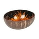 thumbnail image 1 of Cuenco de almacenamiento para llaves, cuenco de 12cm de diámetro, recipiente redondo hecho a mano, cuenco de coco para mesa de entrada, frutas, nueces naranja, 1 of 8