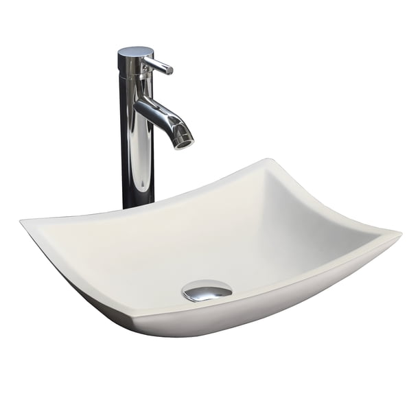 Esatto® Kit Fazzo Paquete De Precio Mejorado Con Lavabo Mate, Llave Y Desagües Listo Para Instalar ESATTO PAQUETE COMPLETO DE LAVABO PARA BAÑO
