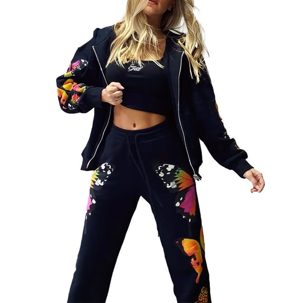butterfly sweatpants set