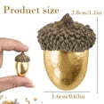 thumbnail image 3 of Artificial Large Acorn Ornaments, Faux Decorative Acorn with Natural Caps, Fake Acorn Decor, Fall Harvest Table Decoration, Thanksgiving Wreath Embellishment, Rustic Seasonal Home Craft Supply, 3 of 5