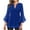 Blue, variant on Turilly Sequin Tops for Women Solid Sparkly Dressy Blouses Holiday Party Casual Tunic Tops