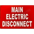 thumbnail image 2 of Main Electric Disconnect Sign (RED,Reflective, Aluminium 7X10,Rust Free) (ref-2201), 2 of 5