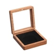 thumbnail image 3 of arctrm Wooden Coin Presentation Display Box Gift Box Home Commemorative Coin Holder Black, 3 of 10