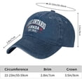 thumbnail image 3 of Unisex Lake Ontario Canada Embroidered Baseball Cap Adjustable Washed Cotton Dad Hat, 3 of 4