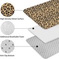 thumbnail image 5 of Brown and Black Leopard Print Bathroom Rugs Sets 3 Piece,Toilet Cover Set,Absorbent Non Slip Bathroom Mats Sets with U-Shaped Contour Rug Toilet Rug Set, 5 of 5
